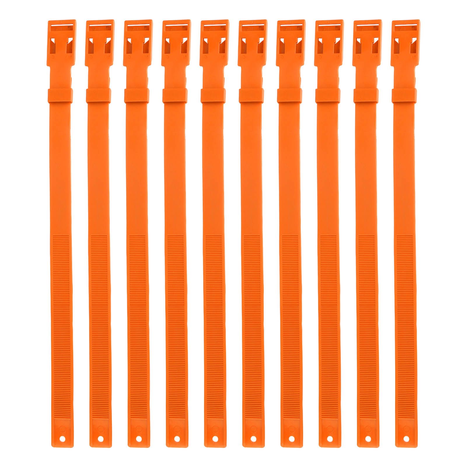 10PCS Goat Collar PU 23 Inch Adjustable Livestock Collar for Farm Animal Cow Horse Sheep Orange β image 2