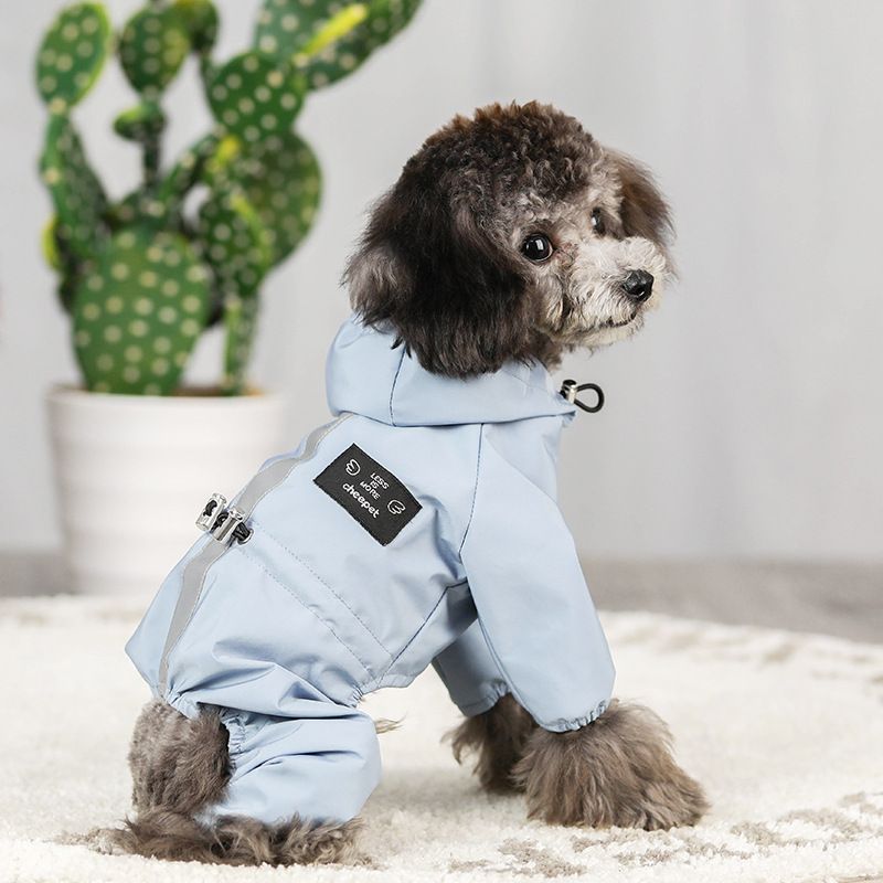 1pc Pet Raincoat Dog Breathable Costume Dog Raincoat Cat Raincoat Dog Rain Hoodie Adjustable Dog Poncho Dog Rain Coat Dog (L) — image 2