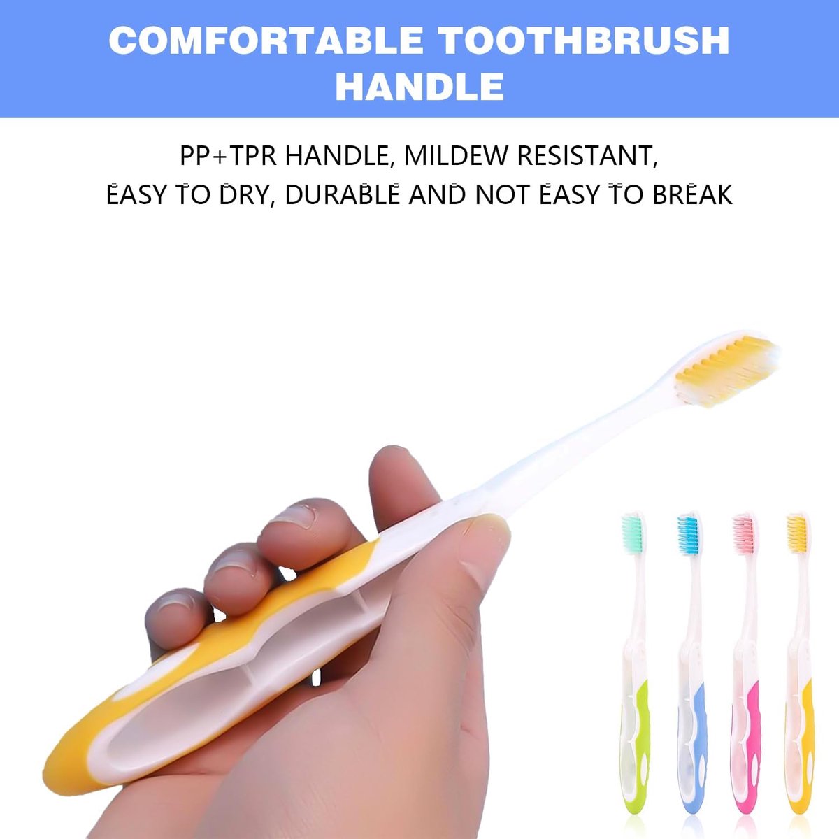 4-pack toothbrushes - Travel toothbrushes - Foldable travel toothbrushes - Portable soft toothbrushes - Easy to carry — image 2
