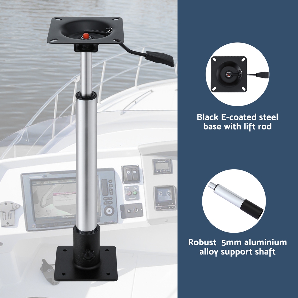 Seamanship Boat Seat Pedestal 55 - 75cm Adjustable Gas Lift 360 Degrees Swivel — image 4
