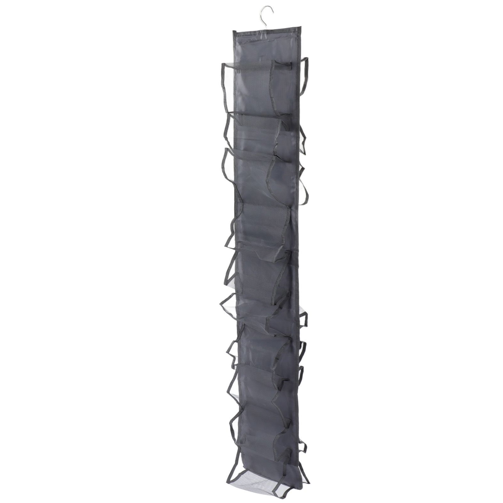 Hanging Clothes Bag Thickened Nylon Multi Layer Easy Access Washable Hanging Mesh Closet for Socks Pants Dress — image 6