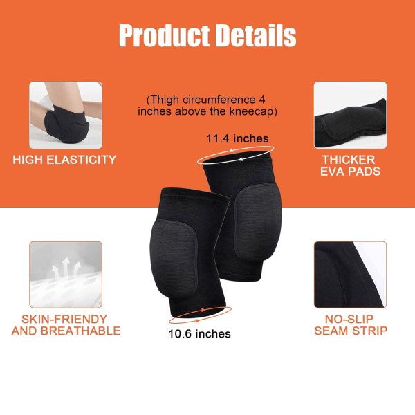Volleyball Knee Pads and Arm Guards with Thumb Holes High Protection Plate for Women Teenage Girls Training Equipment โ image 4