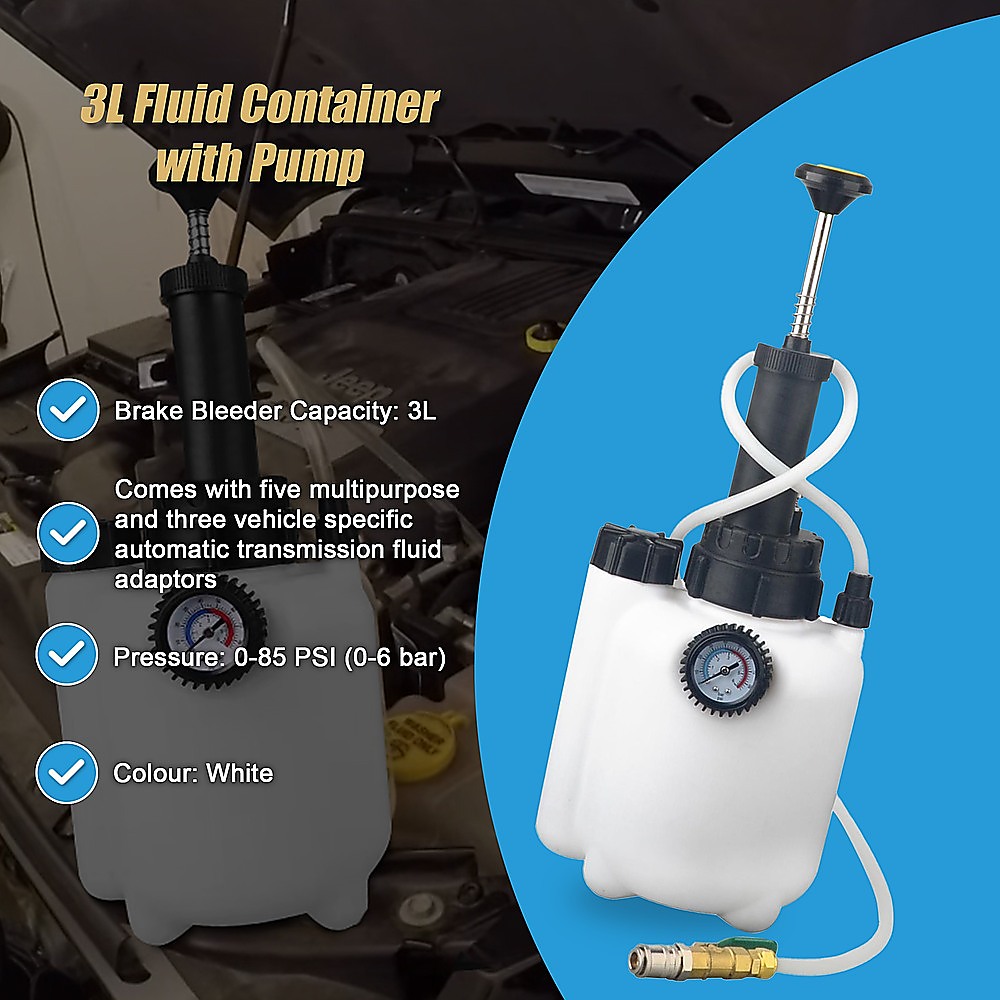 3L Transmission Oil Filling System Fluid Pump Manual Tool With 8pc ATF Adaptors โ image 6