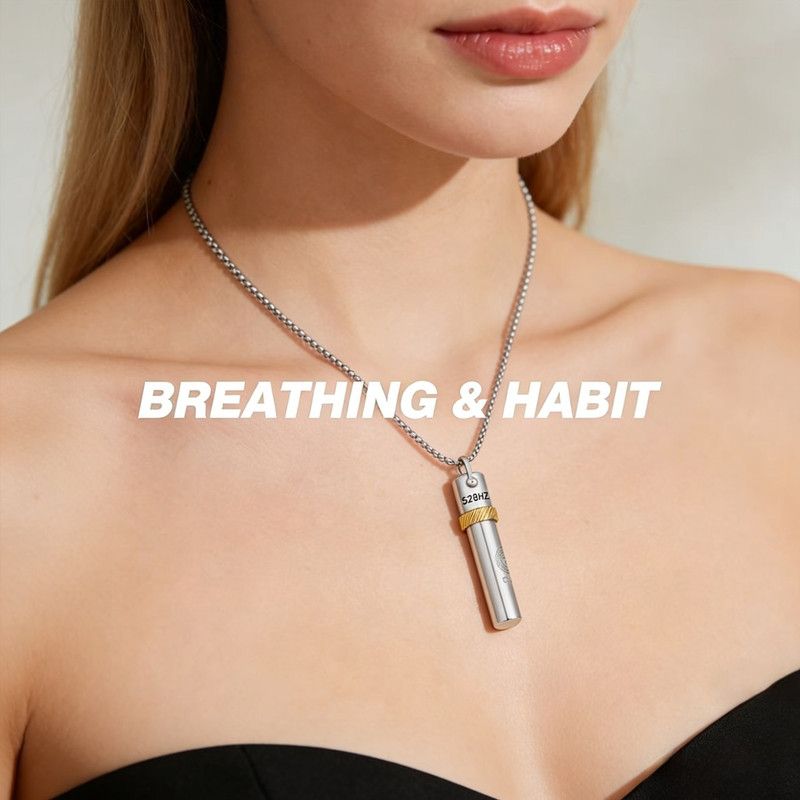 528Hz Meditation Necklace – Stress & Anxiety Relief Jewelry — image 3