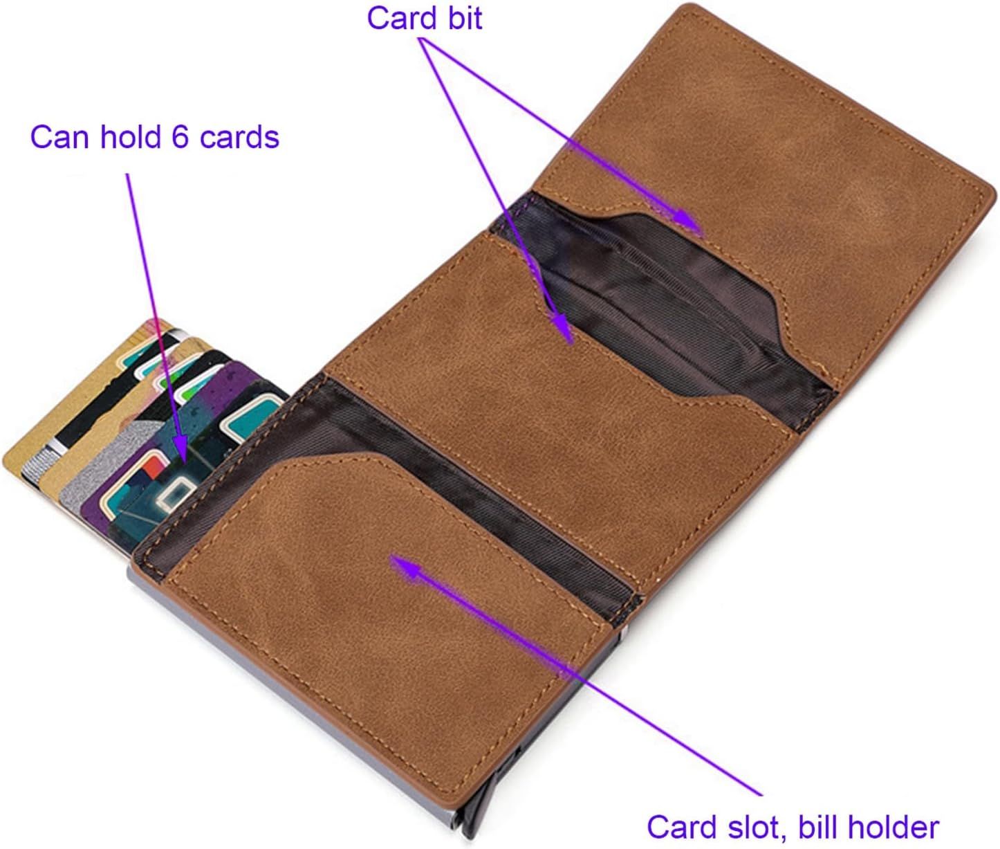 Purse Slim Purse Wear Resistant Large Capacity Faux Leather Men's Fashion Mini Purse Supplies for Shopping Slim Wallet โ image 3