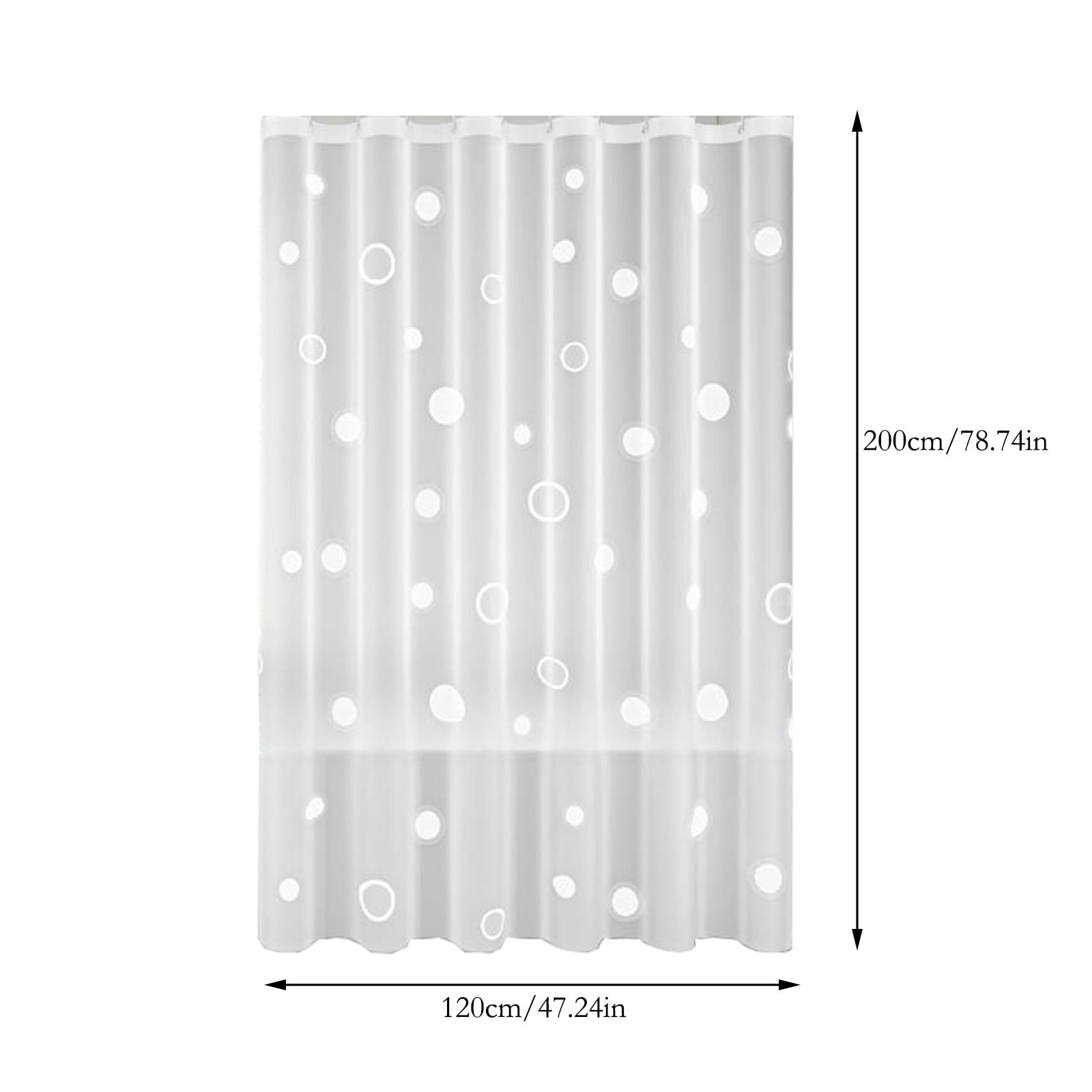 Shower Curtain, 31.5×71 Inch Shower Curtain Liner, Waterproof Plastic Shower Liner, Cute Lightweight Shower Curtain for Bathroom 40.2×70.9 in C — image 3