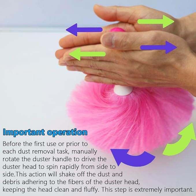 4 Pack 8" Hand Grips Microfiber Washable Duster, Suitable for Light Daily Household Dusting, Electrostatic Feather Duster Brush,Cleaning Supplies for — image 3