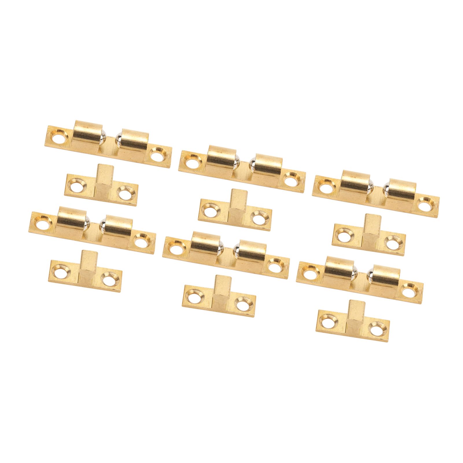 6 Set Cabinet Door Catch Brass Cabinet Door Closet Ball Tension Catch Latch with Gold Screw for Most Cabinets 50mm / 2in โ image 6
