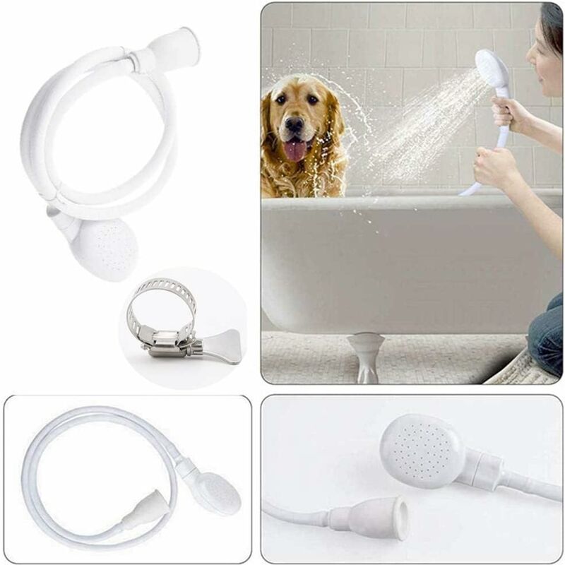 Shower Head for Bathroom Sink Mixer Hose Quick Connect Compatible with Children and Pets Shampoo Basin — image 3