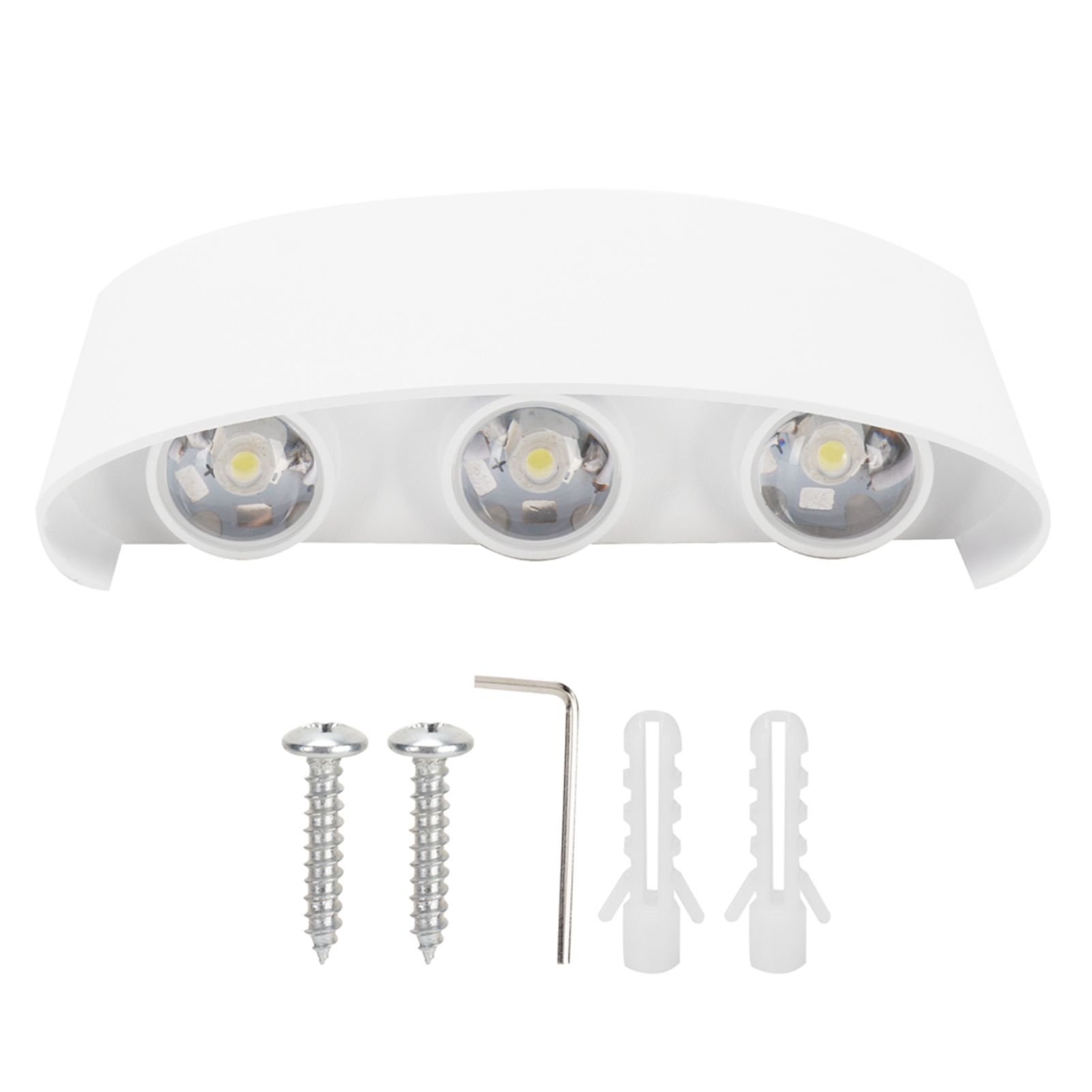 6LED 6W Wall Light Innovative Up Down Wall Lamp IP65 Waterproof AC85-265V White Light