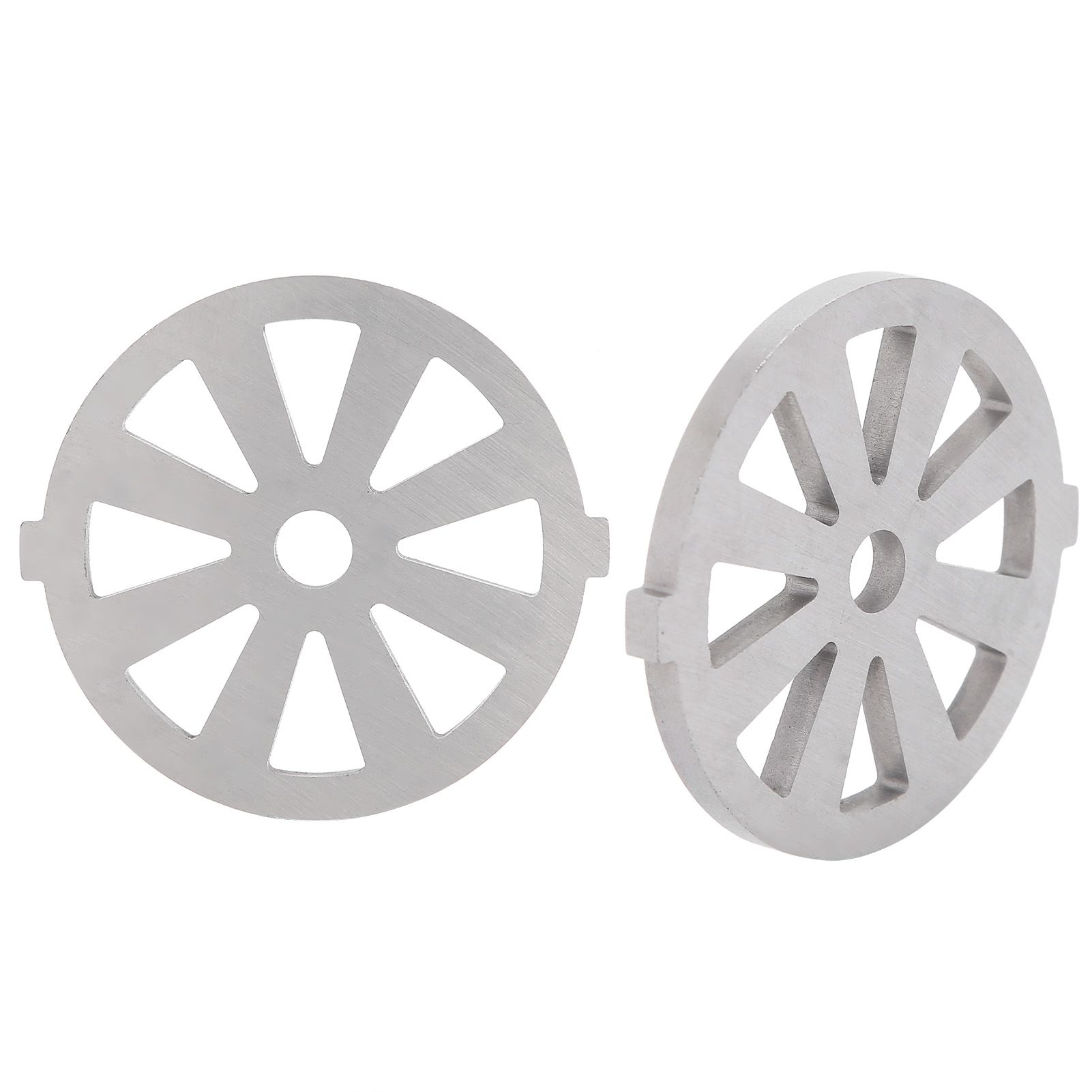 2pcs Meat Grinder Blade 304 Stainless Steel Cutting Plate 7mm/0.3in ID for 5#/B Type Meat Grinder(8 Holes Knife Plate ) โ image 5