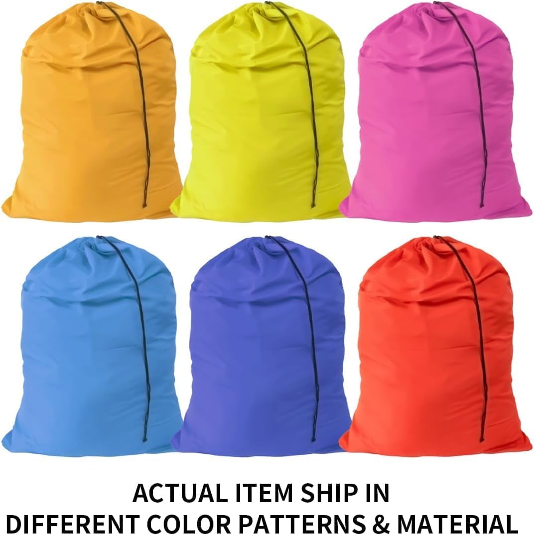 Pop Up Hampers 3 Pack with Extra Large Laundry Bags 6 Pack, Varied Colors Travel Laundry Bags 30"x40", Foldable Mesh Laundry Basket, for college dorm and — image 2