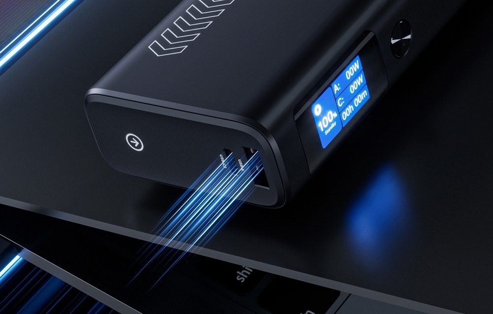CHOETECH B702 20000mAh PD130W USB-A + USB-C x 2, 3-Port & TFT Display Power Bank — image 6
