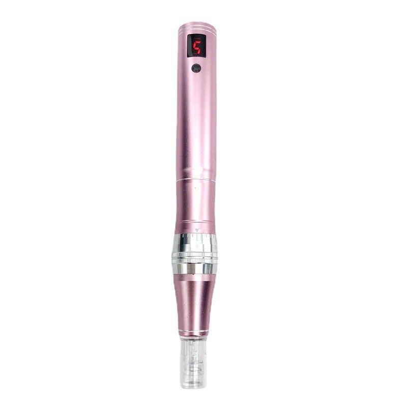 Electric Beauty Pen Professional at-Home Kit Professional Beauty Pen Machine Beneficial Your Skin Suitable For Use At Home (Pink)