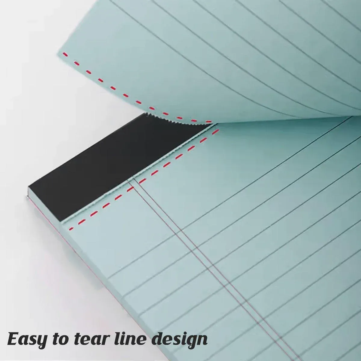 4PCS Tearable Lined Notepad Simple Design Colourful Memo Pad Notebook - Blue โ image 6