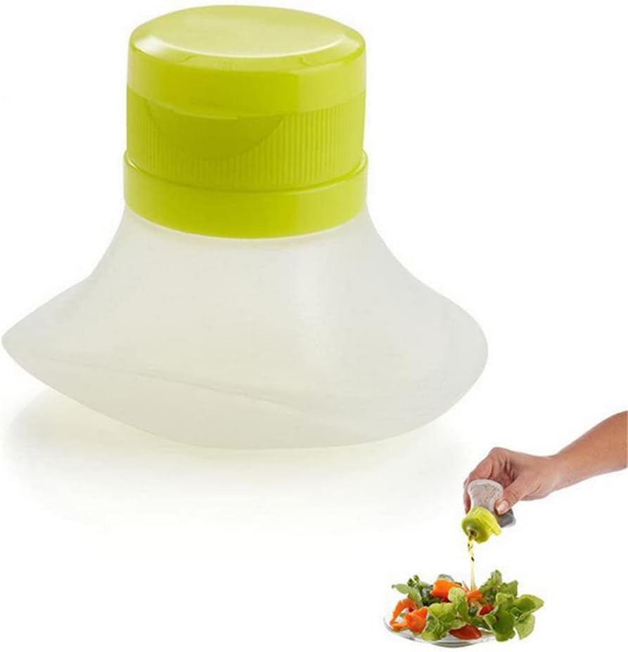 Portable Salad Dressing Containers set of 3- Silicone Squeeze Bottle Leak Proof Cap Kitchen Tool Mini Food Storage Containers Small Dip Condiment — image 4