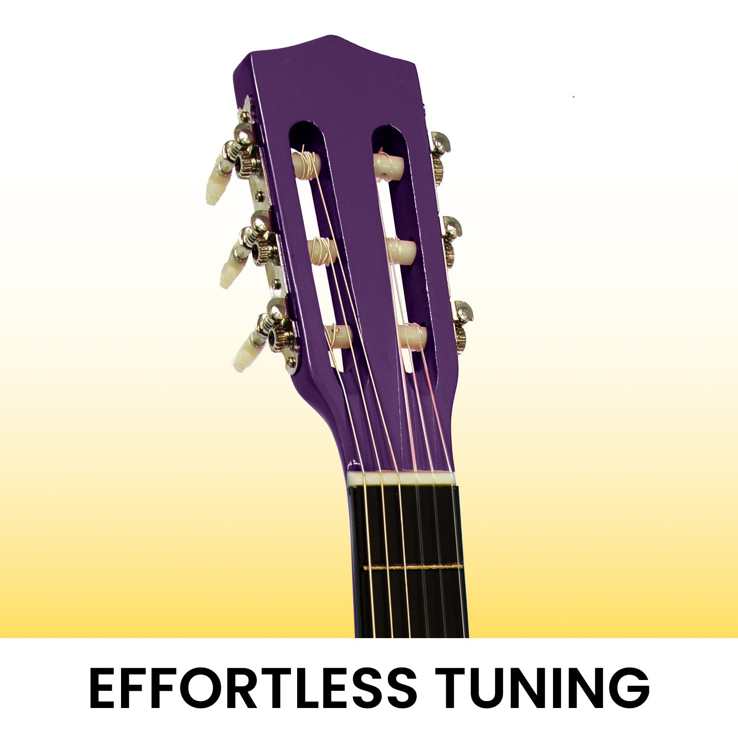 Karrera 34in Acoustic Children no cut Guitar - Purple — image 5