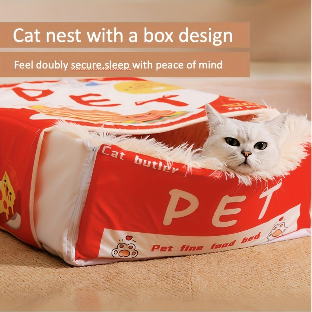 cat bed, sushi - themed, pet habitat, high - quality, value for money-blue โ image 5