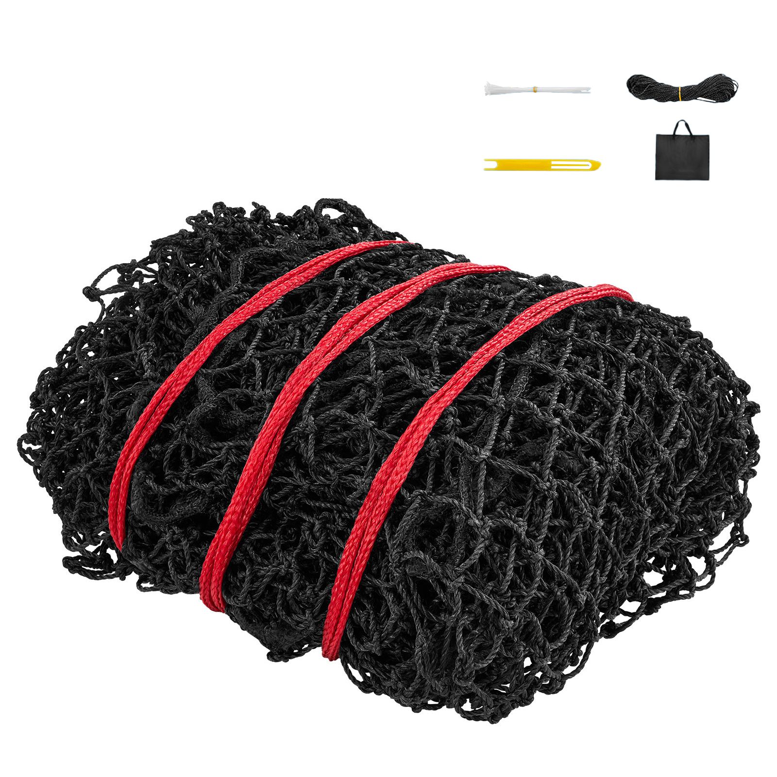 Round Bale Hay Net, 1.5 × 1.5 m, 44.45 × 44.45 mm Holes, PE Material, Reinforced Knotted Design, with Zip Ties, Needle Shuttle, and Repair Twine, Slow Feeder