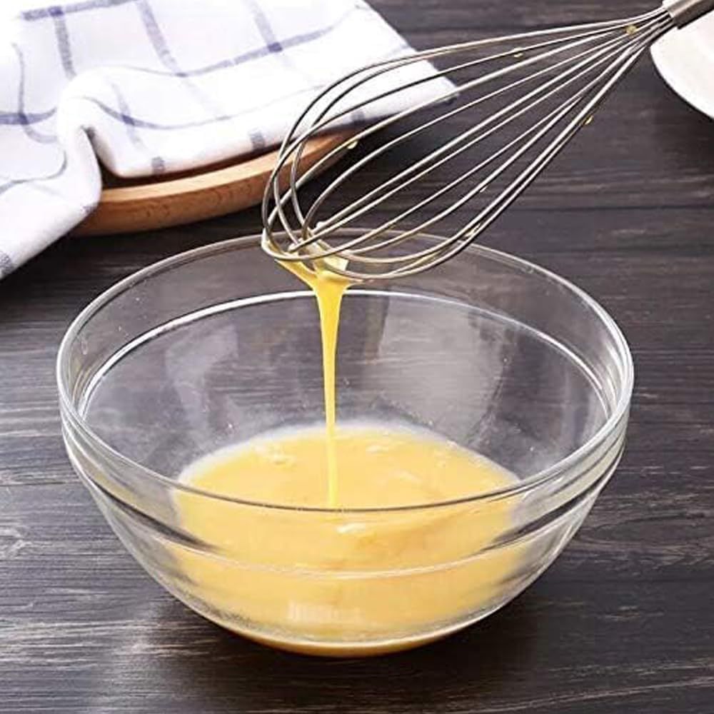 304 Stainless Steel Whisks Egg Beater Egg Mixer Manual Agitator Eco-Friendly Blender Egg Tool Kitchen Gadgets(silvery) — image 4