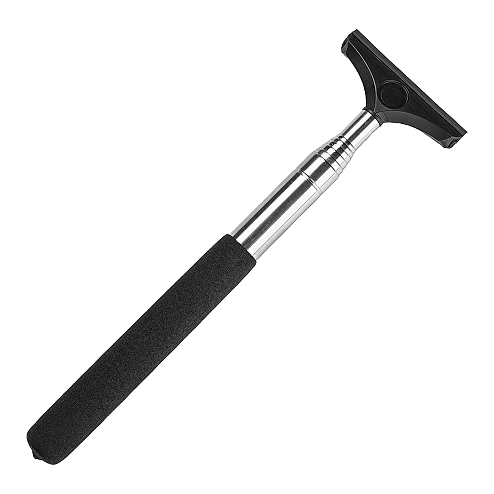 Car Rearview Mirror Wiper, Telescopic Car Mirror Squeegee Cleaner, Retractable Side Mirror Glass Mist Cleaner (Black)