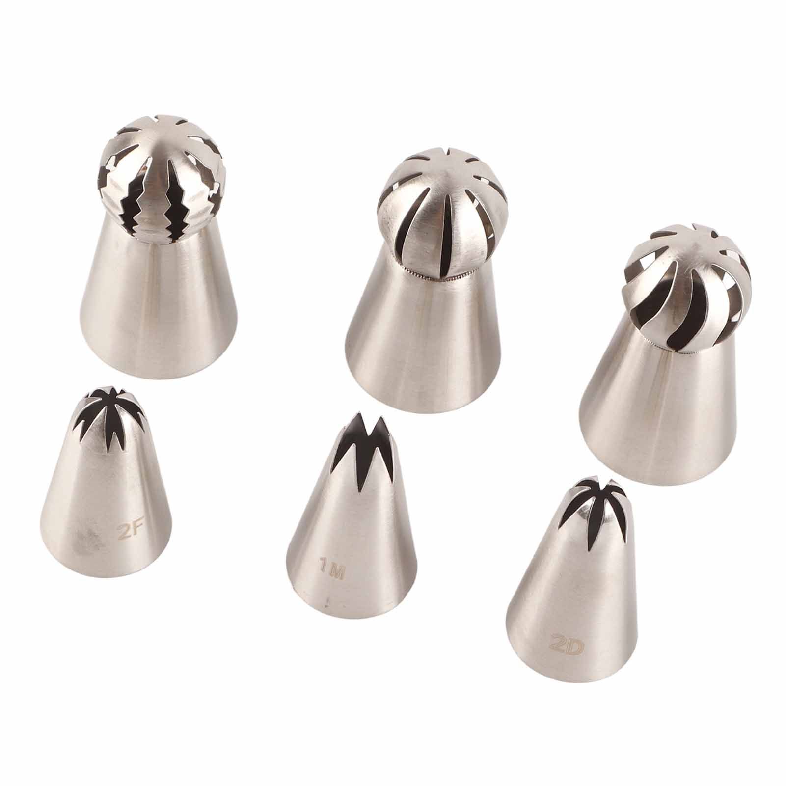 6PCS Baking Tip Stainless Steel Decorating Pastry Piping Nozzle Set for Cake Cupcake — image 6