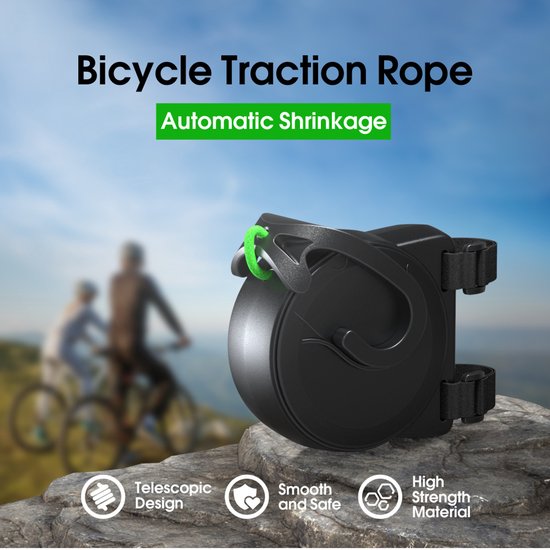 Bicycle Tow Rope - Bicycle Towing System Parent-Child Pull Rope Bicycle Accessory - Tow Rope - Up to 200 kg & 2.5 m Long - For Child and Cargo Trailers โ image 4