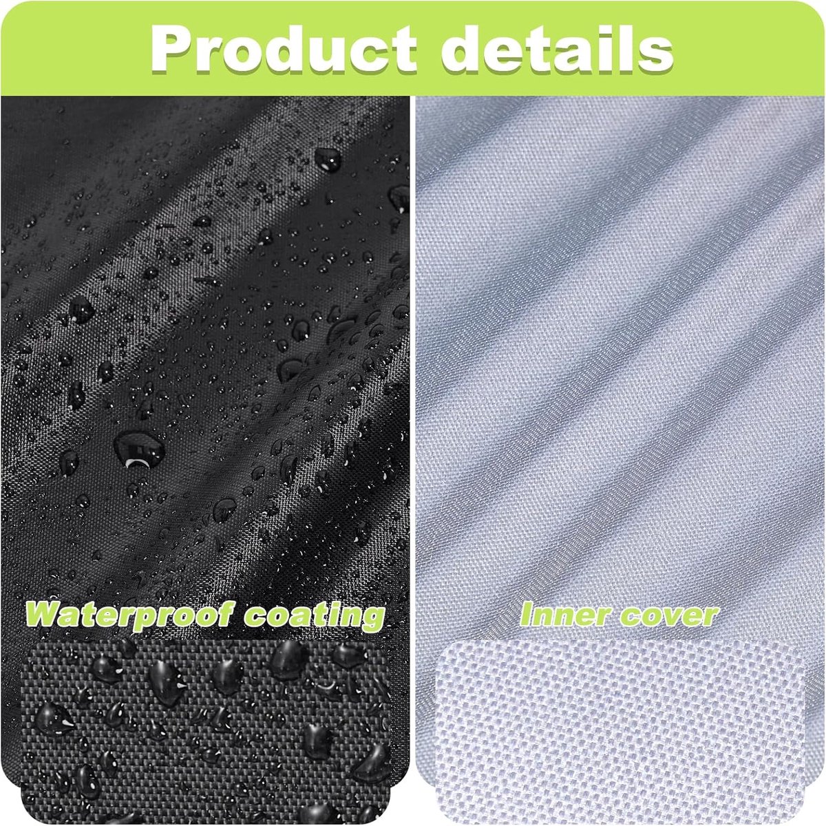 Garden Chair Cover - Waterproof Protective Cover for Garden Furniture - Protective Cover for Garden Chairs - Cover Suitable for Stackable Chairs โ image 4