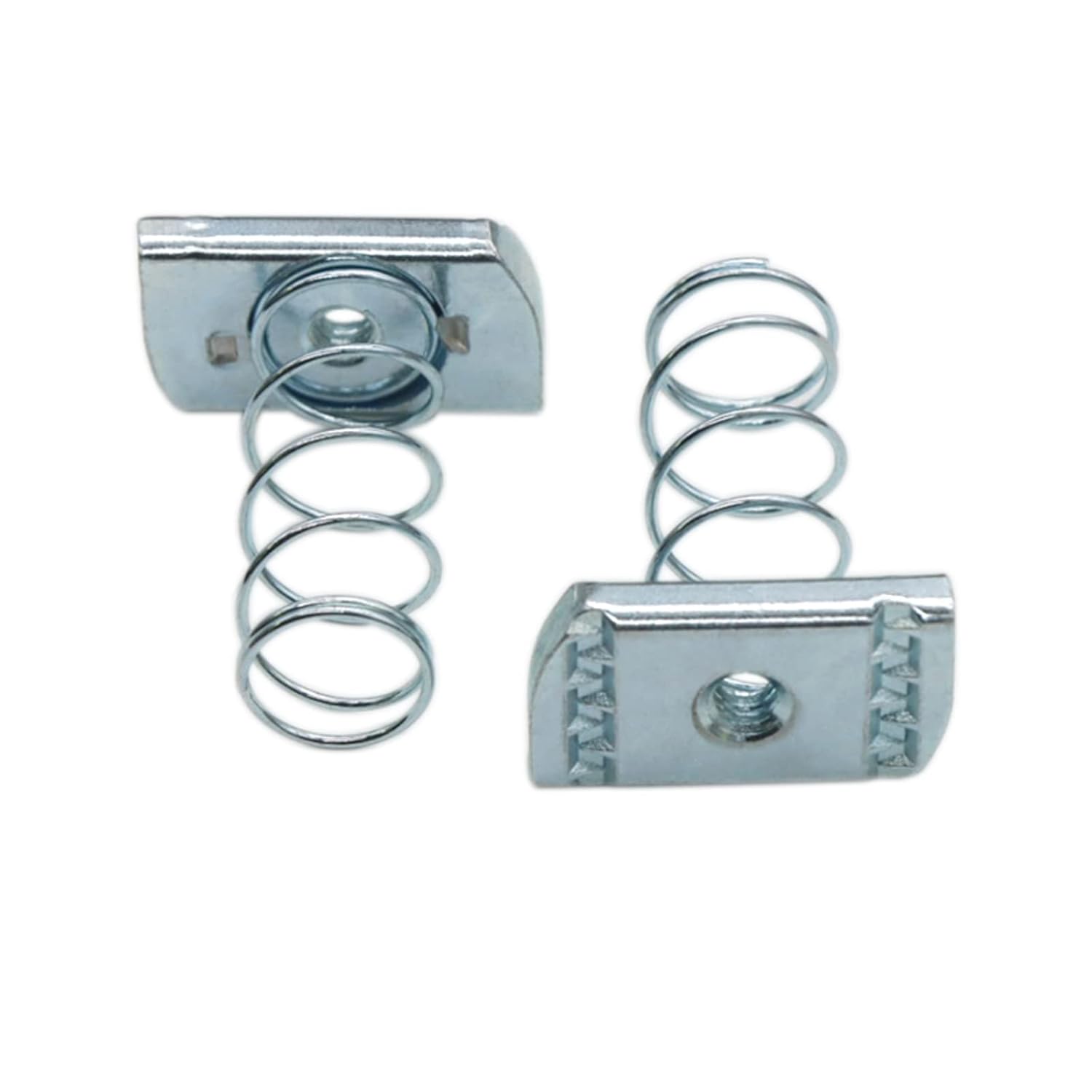 Strut Channel Nuts, 1/4"-20 Spring Channel Nut with Zinc Electroplate Finish, Long Spring Nuts Great for Use with Unistrut Channels (10 Pack)