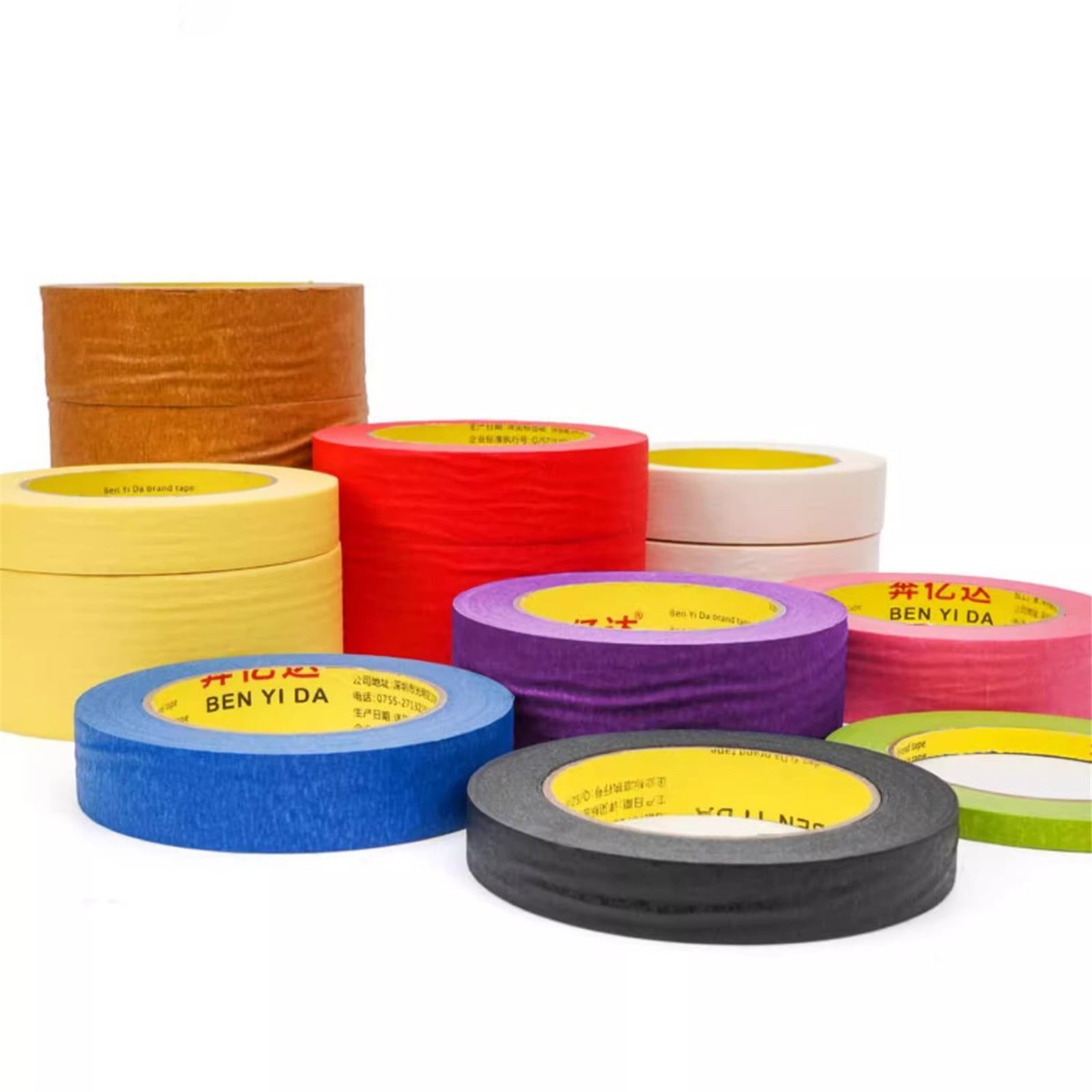 9Pc Colored Masking Tape Roll Multicolor Colorful Craft Tape– Great for Arts & Crafts kī-ds Labeling and Color Coding Back to Schǒ-ǒl, 9 Rolls of Colored Tape — image 4