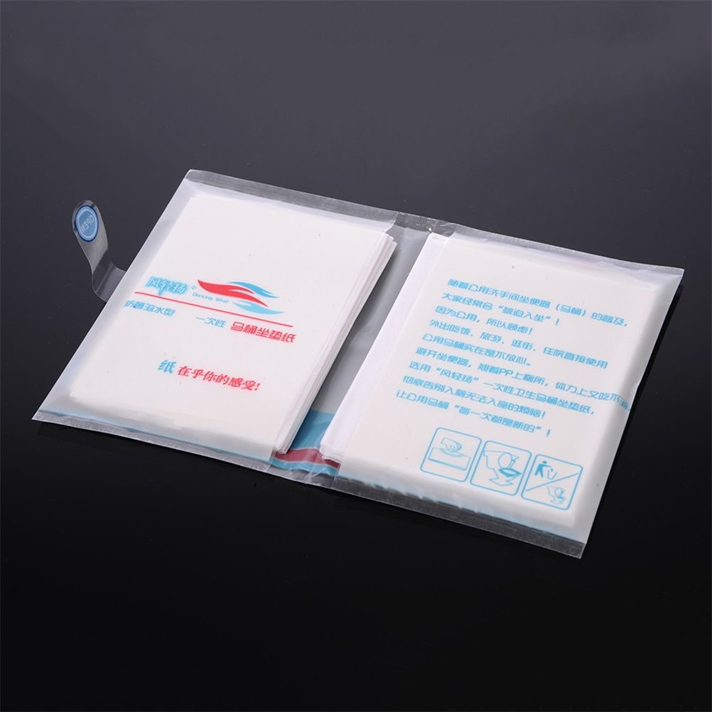 100PCS Portable Hygienic Toilet Cushions Disposable Toilet Seat Cover Mat Paper โ image 5