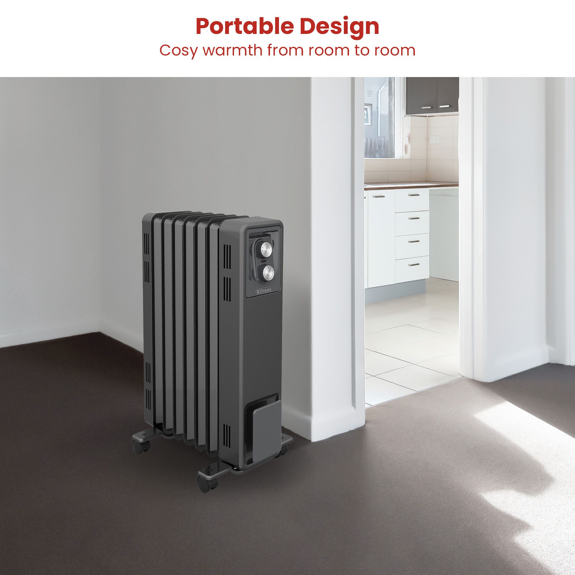 Dimplex Oil Free 1.5kW Column Heater w/ Thermostat in Black โ image 5