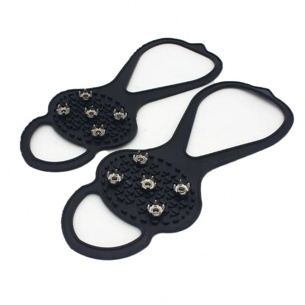 2 Pair Universal Non-Slip Gripper Spikes, Universal Gripper Spikes Non Slip Shoe Grips, Traction Cleats Ice Snow Grips Anti Slip Silicone for Hiking — image 2