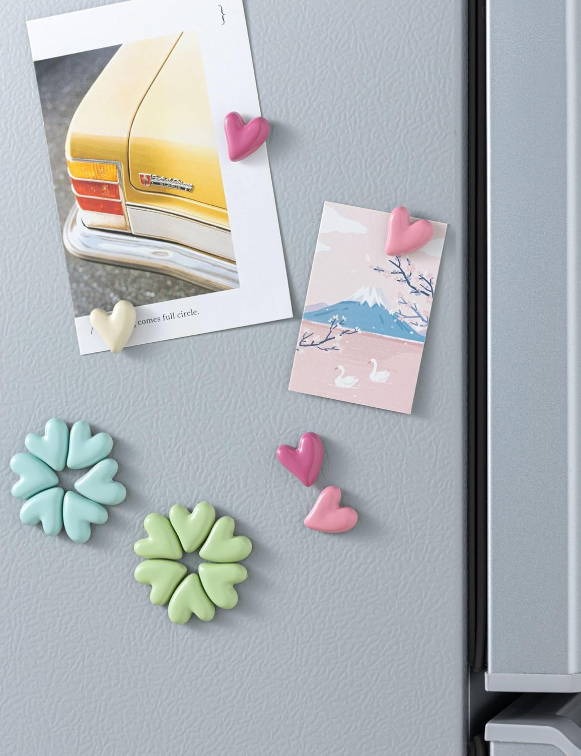 Cute Refrigerator Magnets, Colorful Love Fridge Magnets for Whiteboard Cabinet Locker, Resin Heart Decorative Magnets for Classroom Kitchen Office — image 6