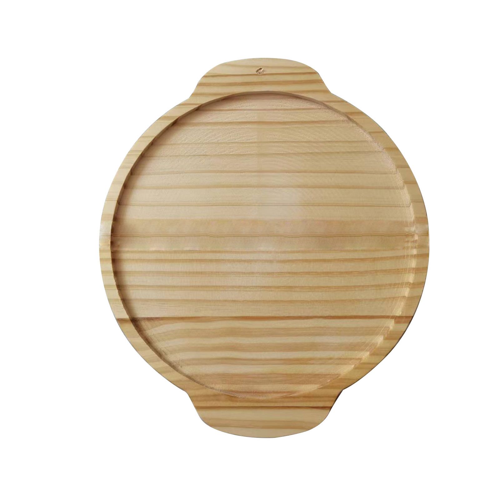 Wooden Sofa Tray Mobile Phone Stand Fruit Plate Wood Craft Ornament — image 3