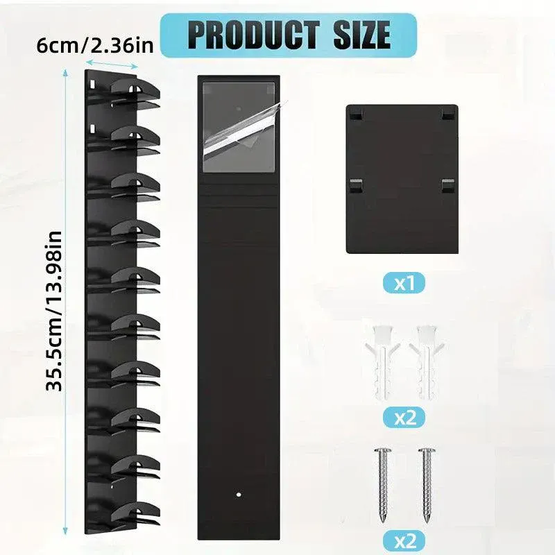 Multi Tier Wall Mounted Hat Storage Rack Cap Organizer for Baseball Hats and Cap — image 3