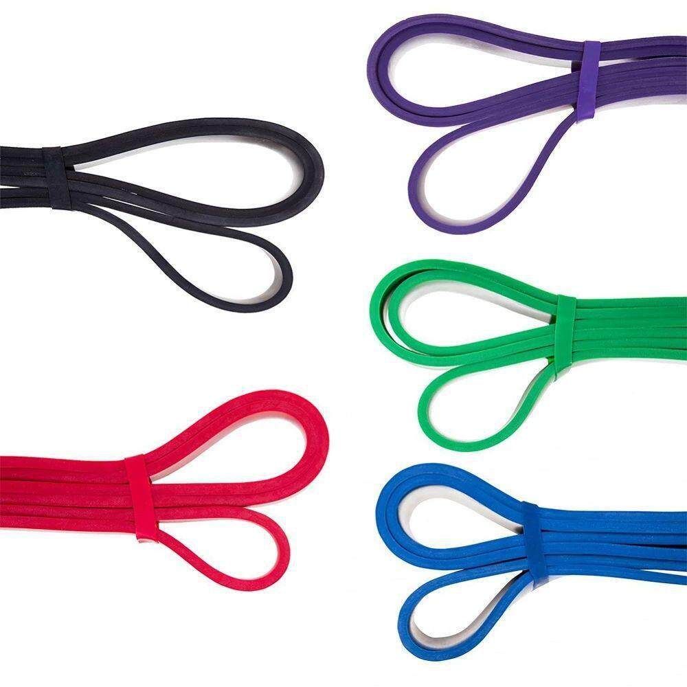 4-piece TPE Resistance Band Set - Heavy Duty Fitness Loop Bands for Strength Training, Yoga & Stretching with Carry Bag — image 5