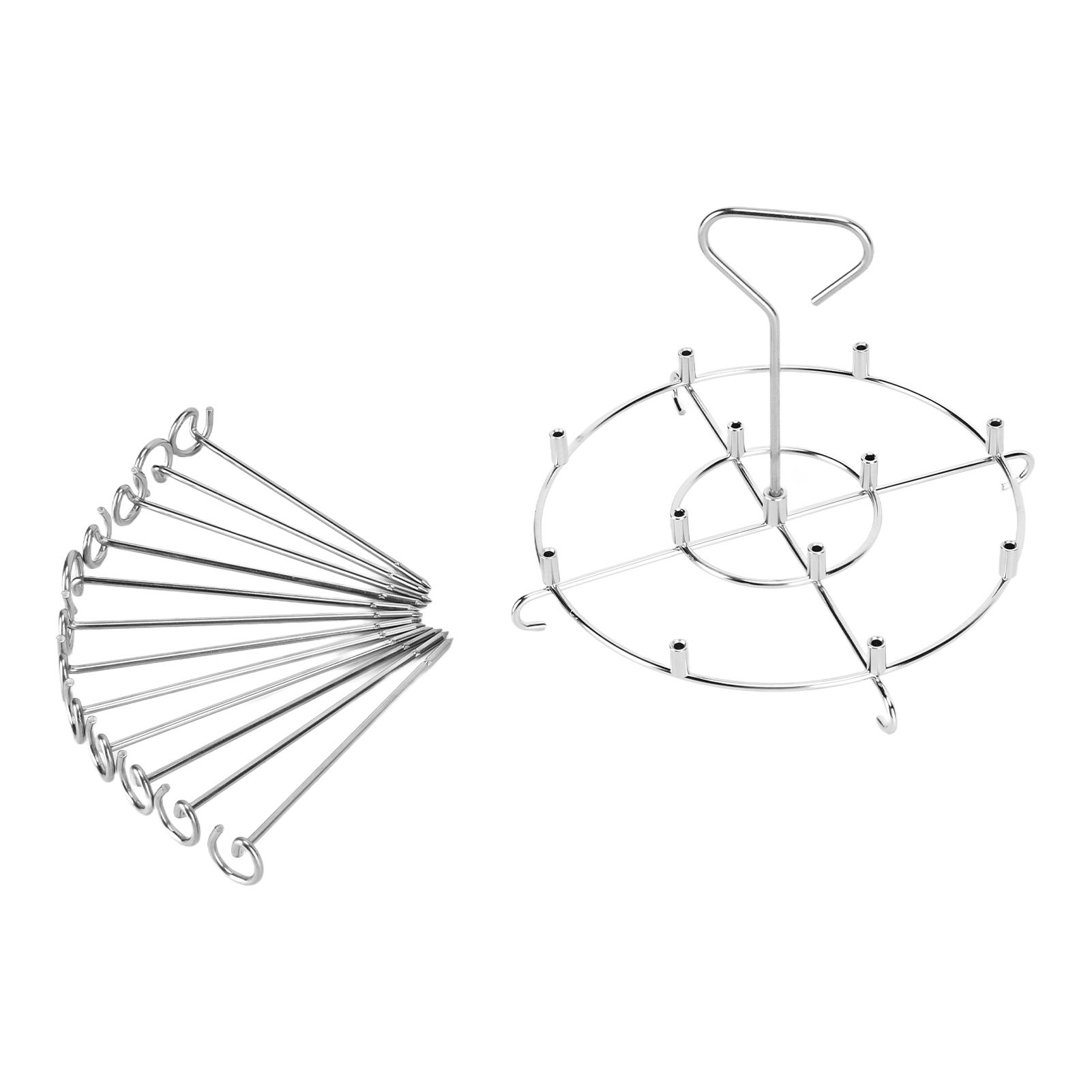 304 Stainless Steel Skewers Stand Set Multifunction Grill Dehydration Rack Fryer Accessories for Pinxia6QT โ image 2