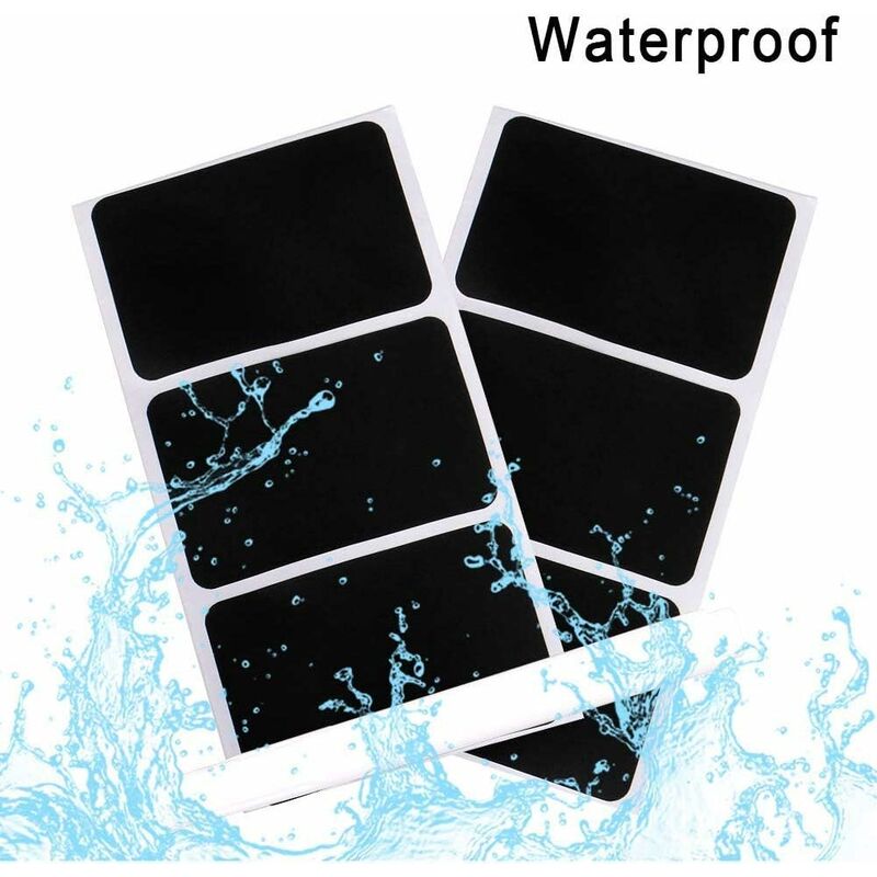 150 pcs Reusable Kitchen Organizer Labels Stickers Kit With Liquid Chalk Markers, Removable Blackboard Labels For — image 2