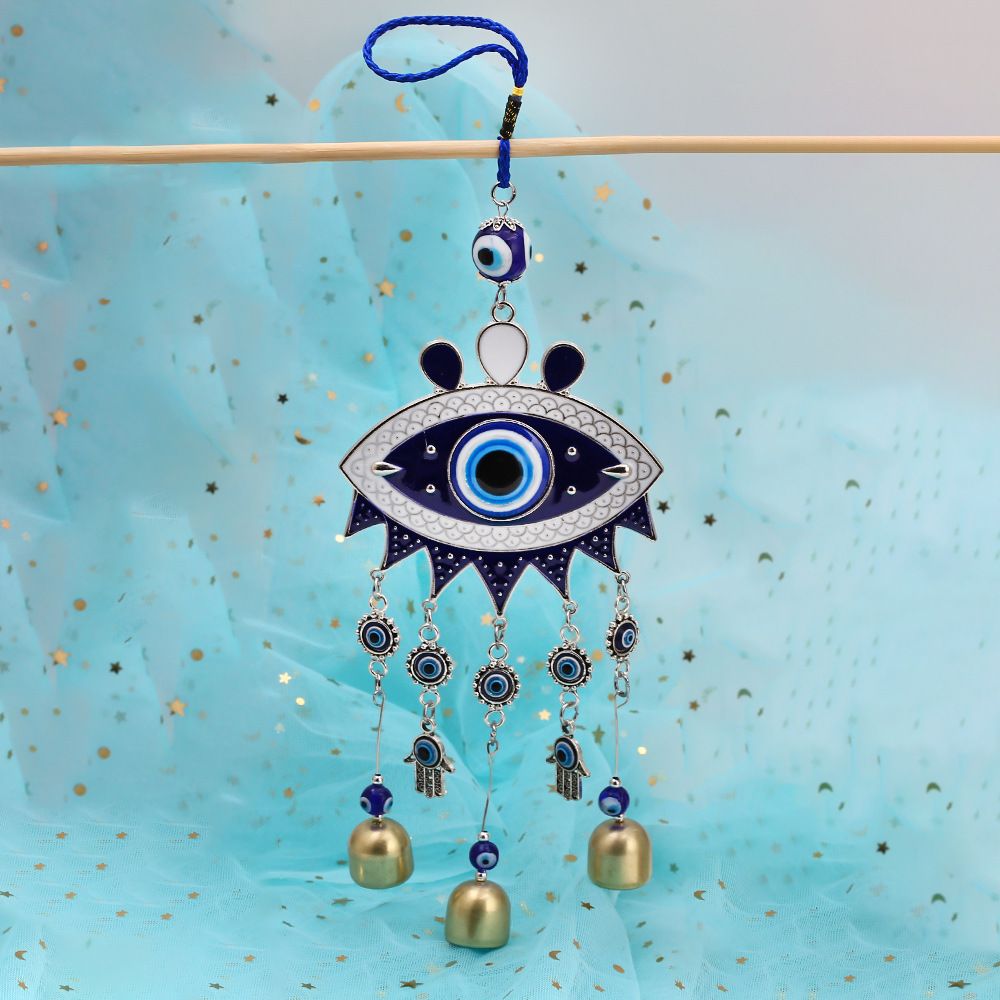 Wind Chime Blue Eyes Keychain European and American Retro Devil's Eye Car Pendant Keychain Wall Decoration Pendant Wall Hanging — image 3