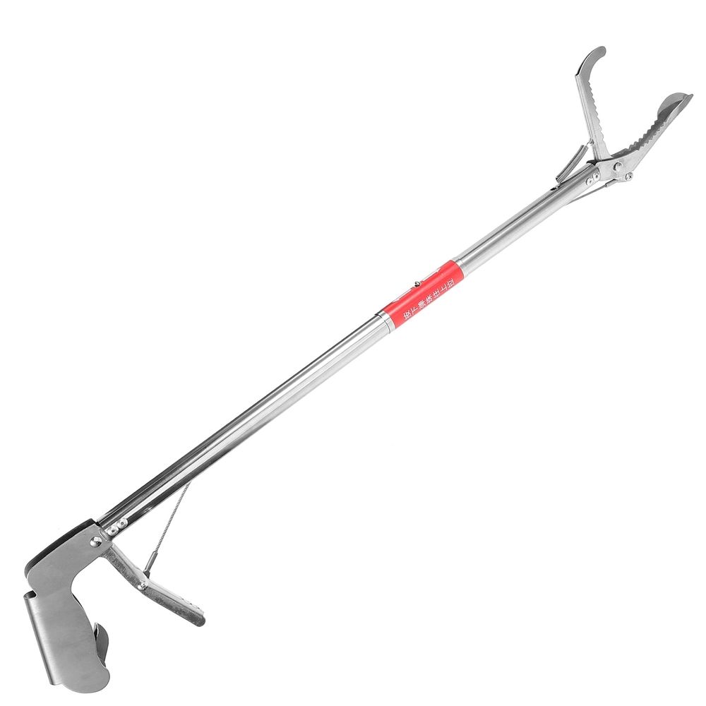 Plated Silver Stainless Steel Multi-Function Tong Nonslip Design for Crabs and Eels