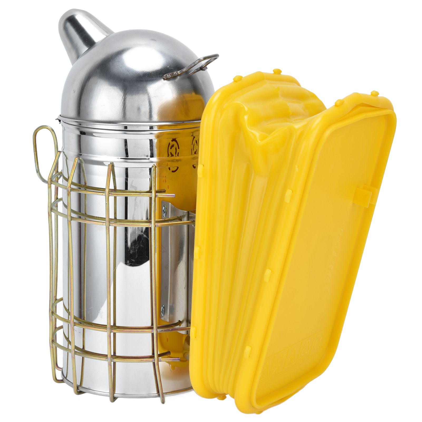 Pointed Beehive Smoker with Heat Protection Board Stainless Steel Bee Smoker for Bee House — image 6