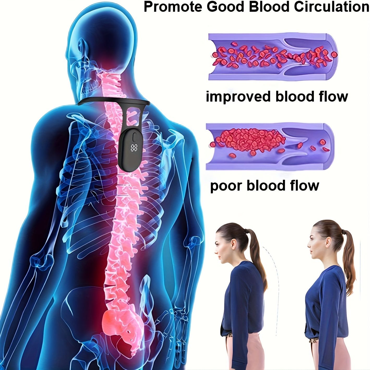 Essential for Office Workers, It Serves As A Posture Shaping Reminder, Used to Posture And Protect The Cervical Vertebrae 1 Pcs — image 3