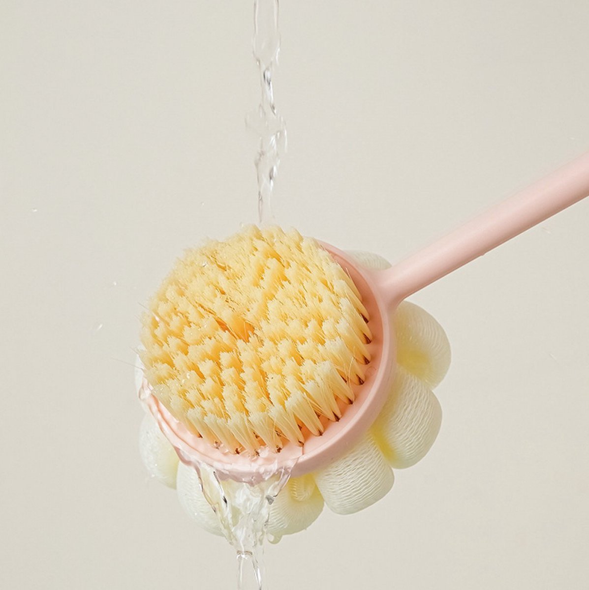 Bath Brush - 3 Pieces - Back Brush Shower with Long Handle - Body Brush - Double-Sided - Massage - Rich Lather - Back Scrubber - Shower Brush - Back Brush — image 5