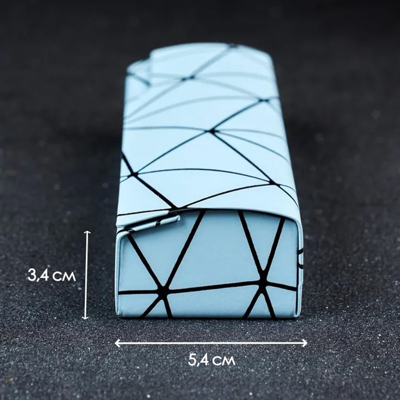 Premium Eyeglass Case - Retro Japanese Style - Sunglass Storage - Fashionable Geometric Pattern - Stylish Eyeglass Case - Durable and Shock-Resistant - Unisex — image 2