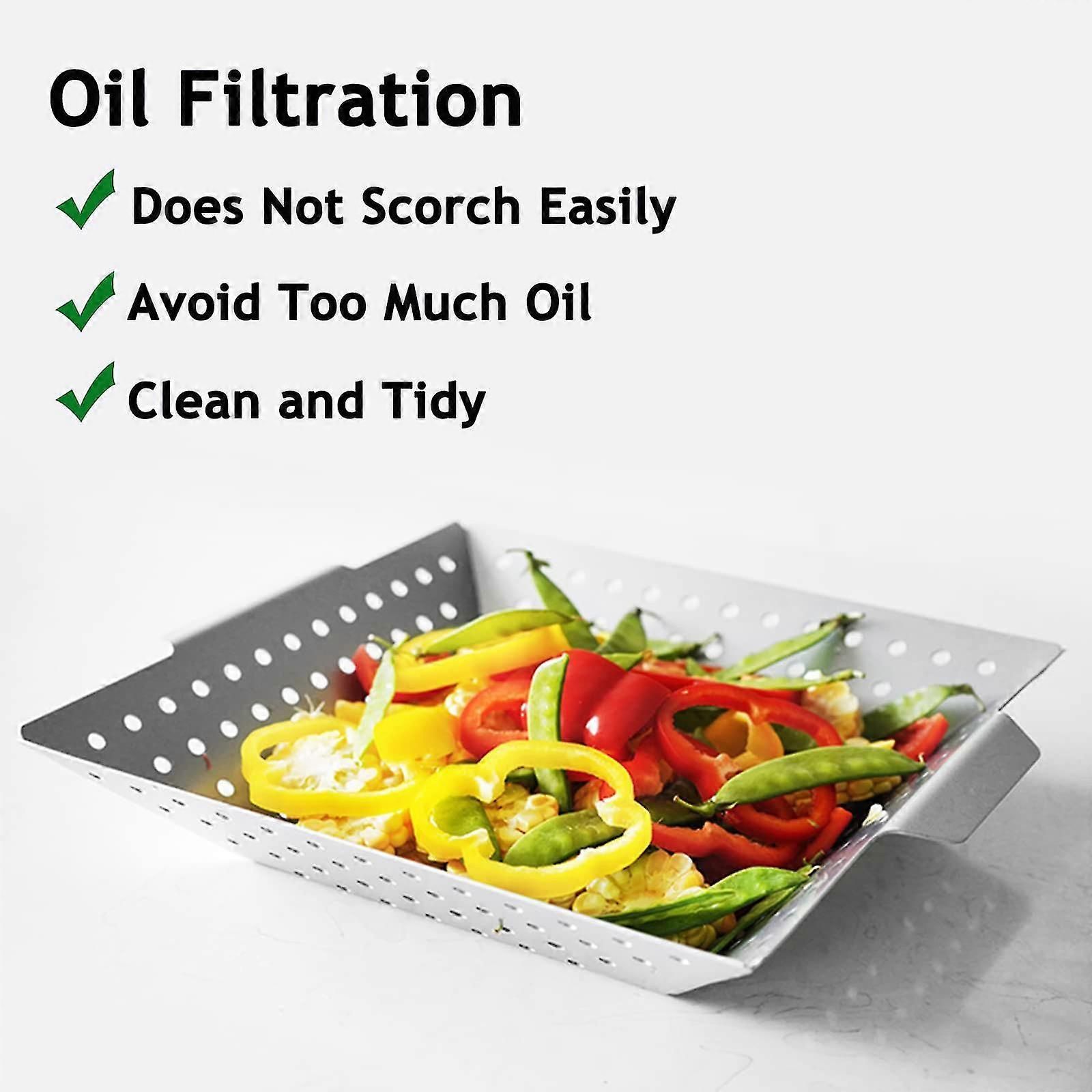Stainless Steel Grill Pan Vegetable Grill Basket FLYE1392 — image 3