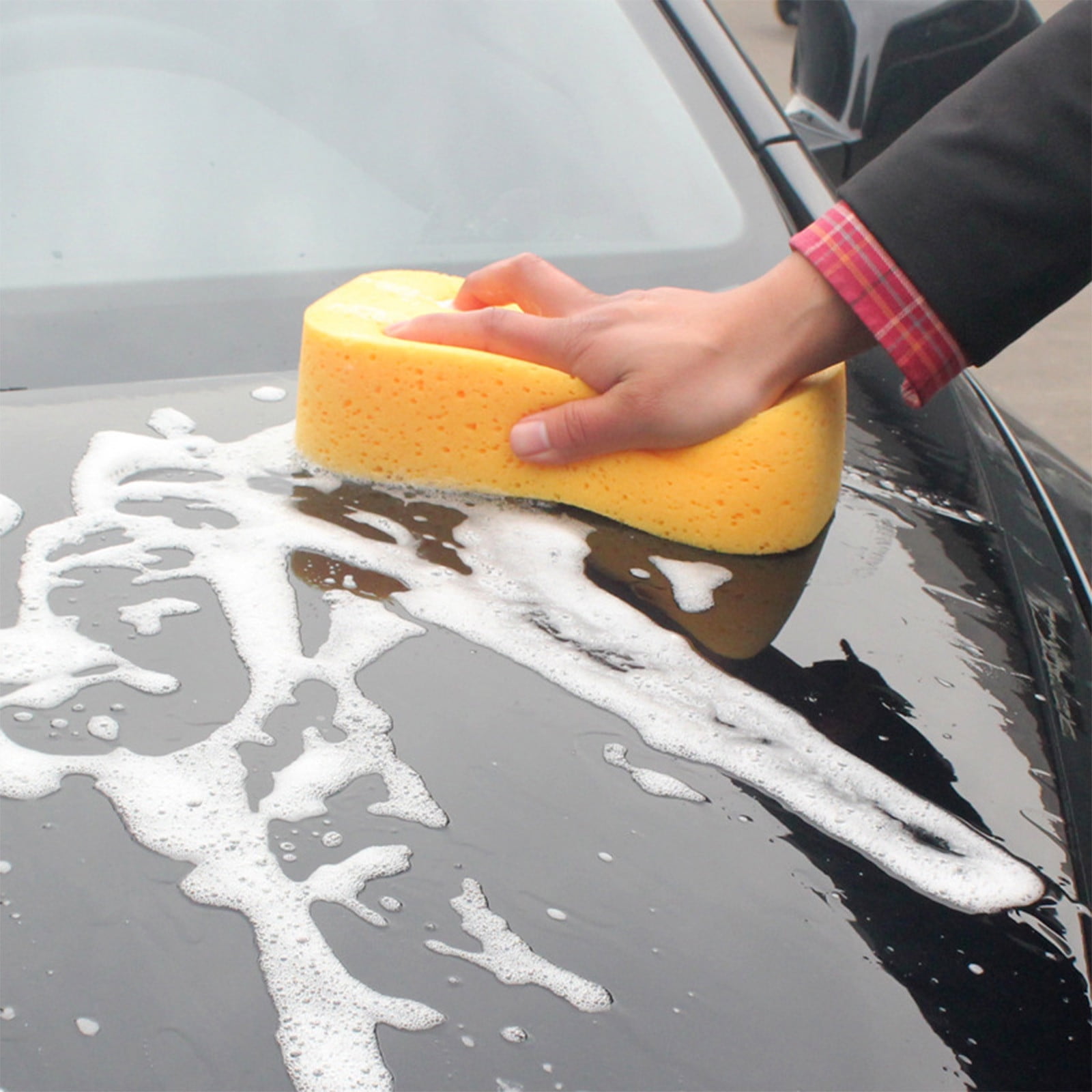 Car Wash Sponge, Car Cleaning Large Sponges, All Purpose Sponges for Cleaning, Easy Grip Thick Foam Scrubber, Giant Bone Sponge for Kitchen, Bathroom — image 4