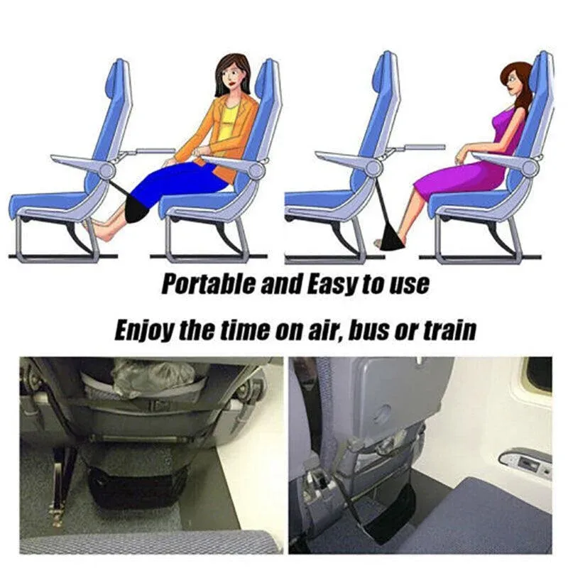 Travel Foot Rest Footrest Leg Pillow Airplane Flight Foam Cushion Sling Hammock β image 6