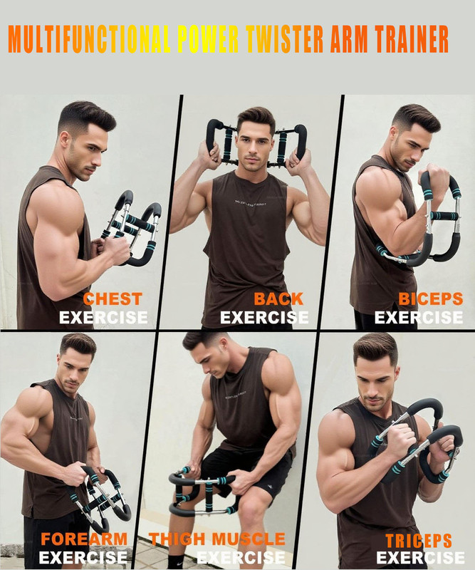 Twister Arm Trainer for Men & Women,60-110lb Adjustable Arm & Chest Workout Equipment,Portable Home Gym Strength Training Machine for Full-Body Toning & Muscle — image 3