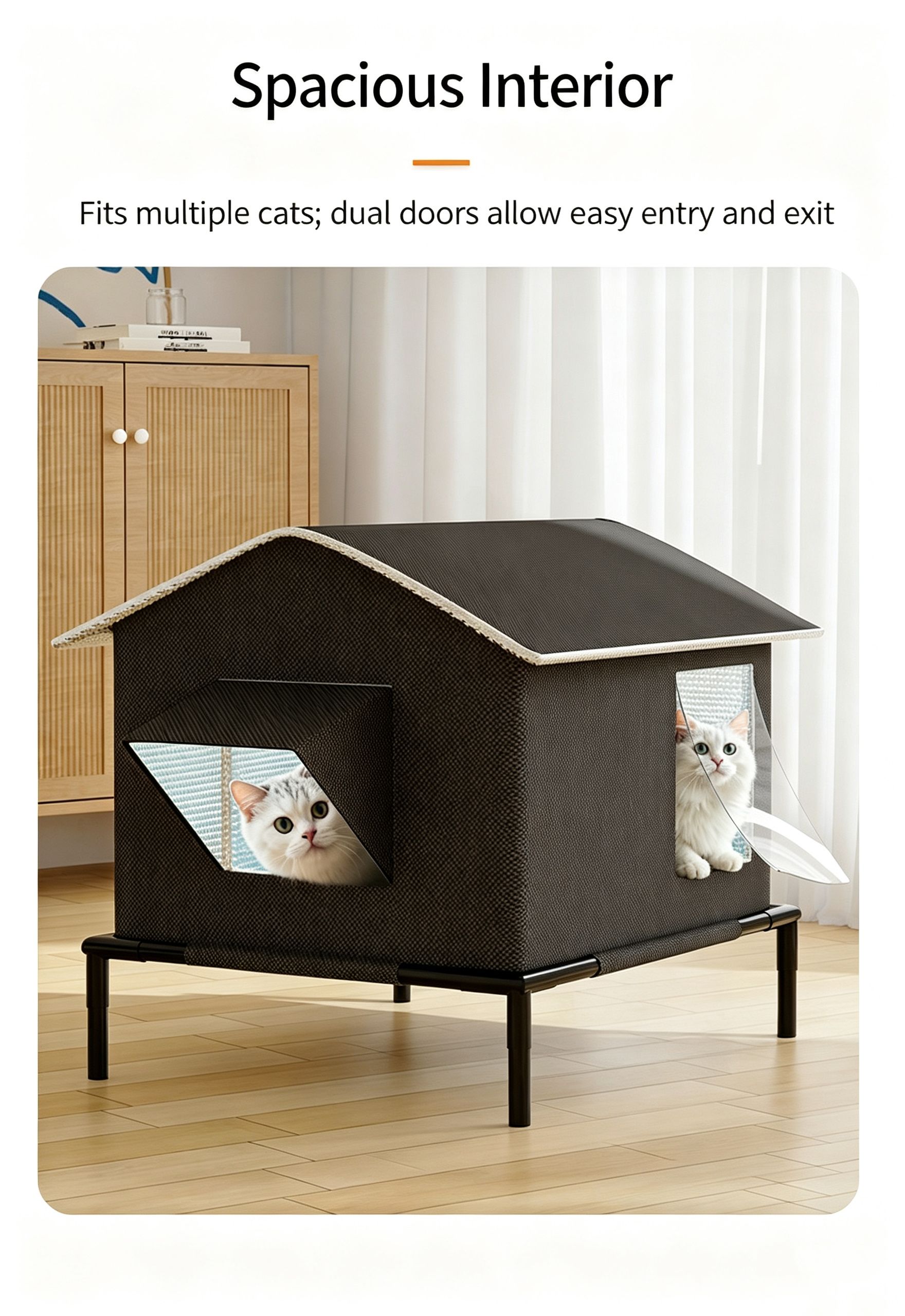 Winter removable and washable cold resistant outdoor pet nest,Without ice box โ image 6